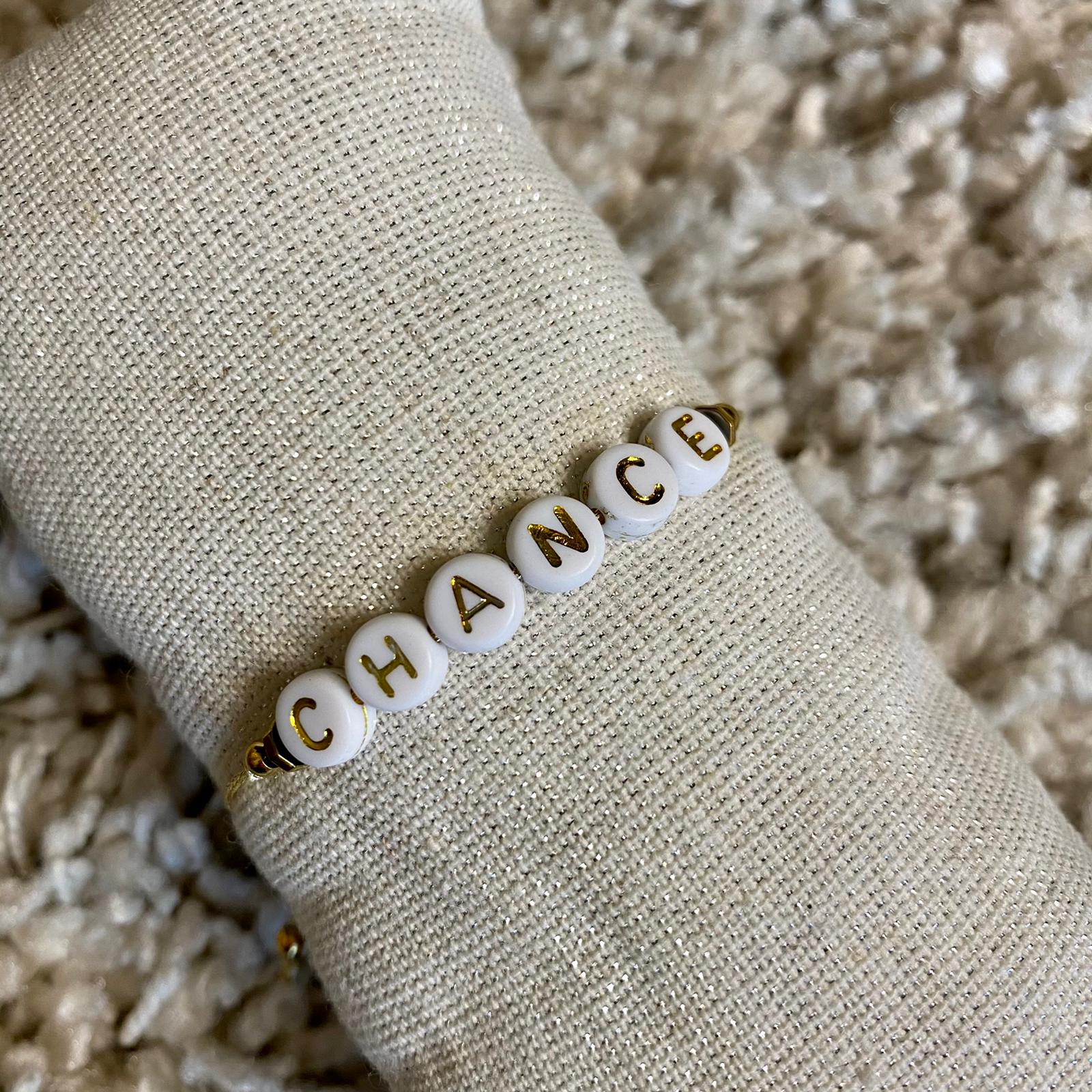 Bracelet Message "Chance"