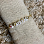 Load image into Gallery viewer, Bracelet Message &quot;Kiss&quot;
