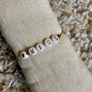 Bracelet Message "Kiss"