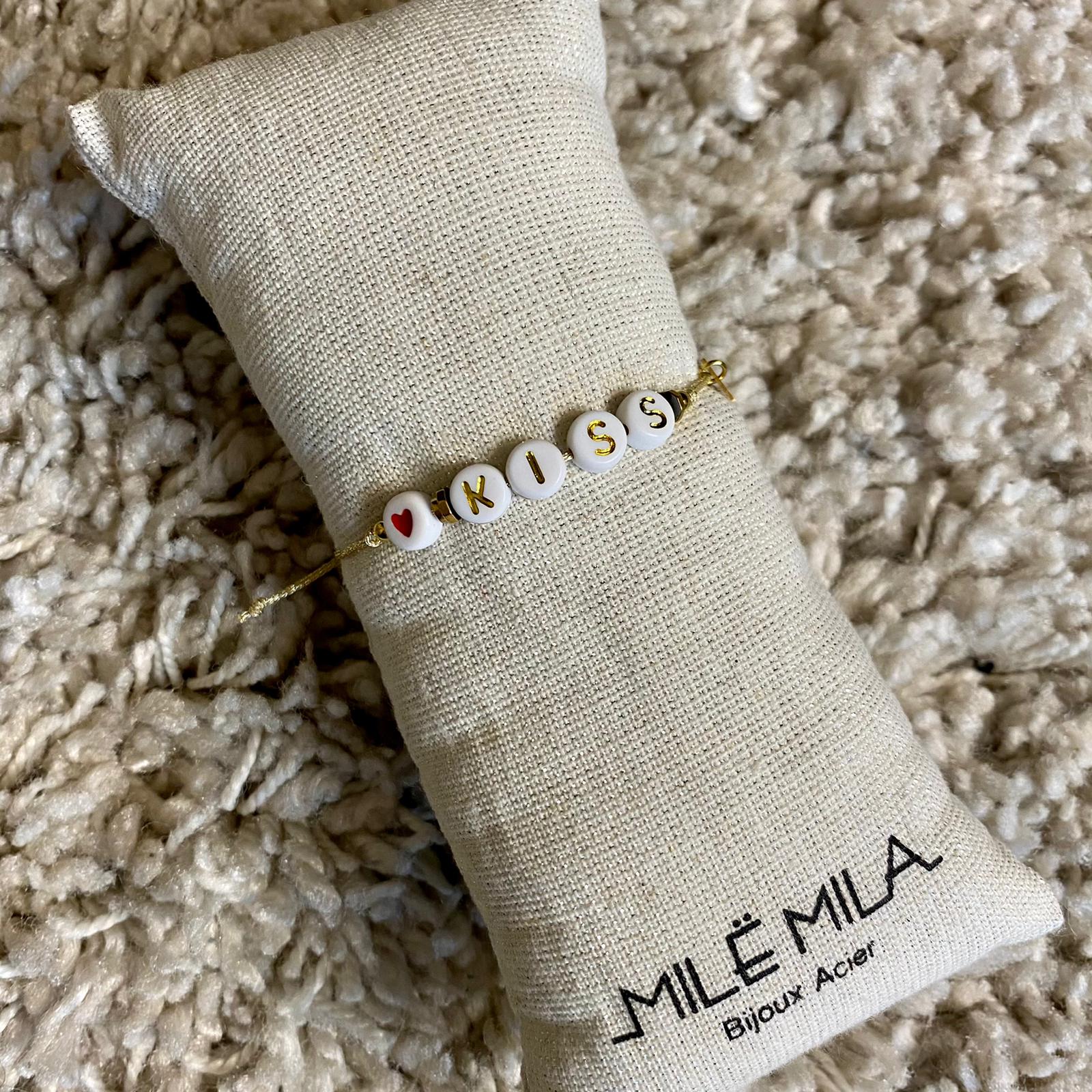 Bracelet Message "Kiss"