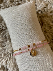 Bracelet "Quartz rose"