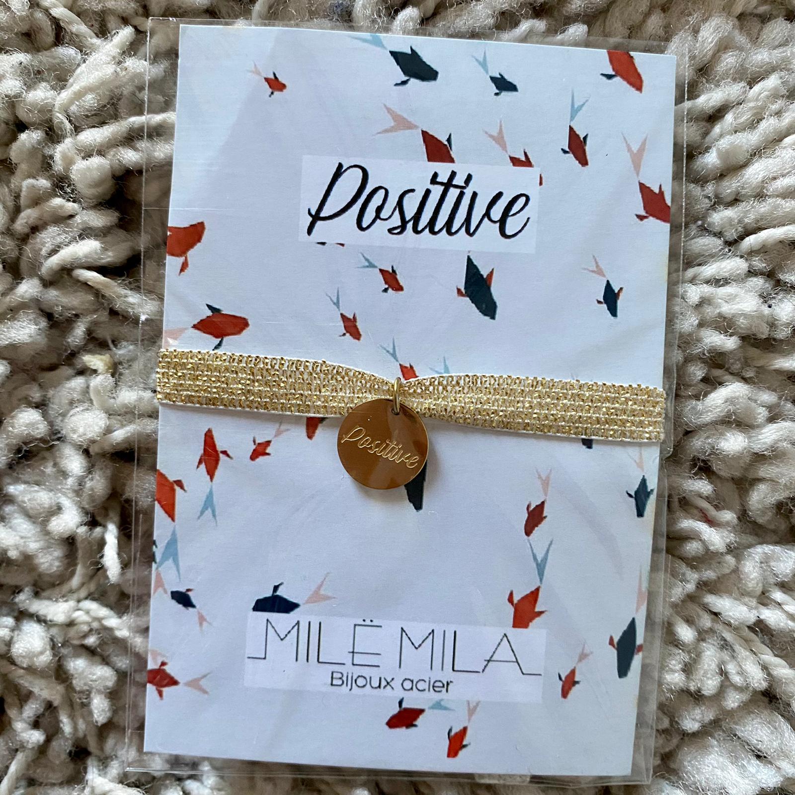 Bracelet Médaille "Positive"